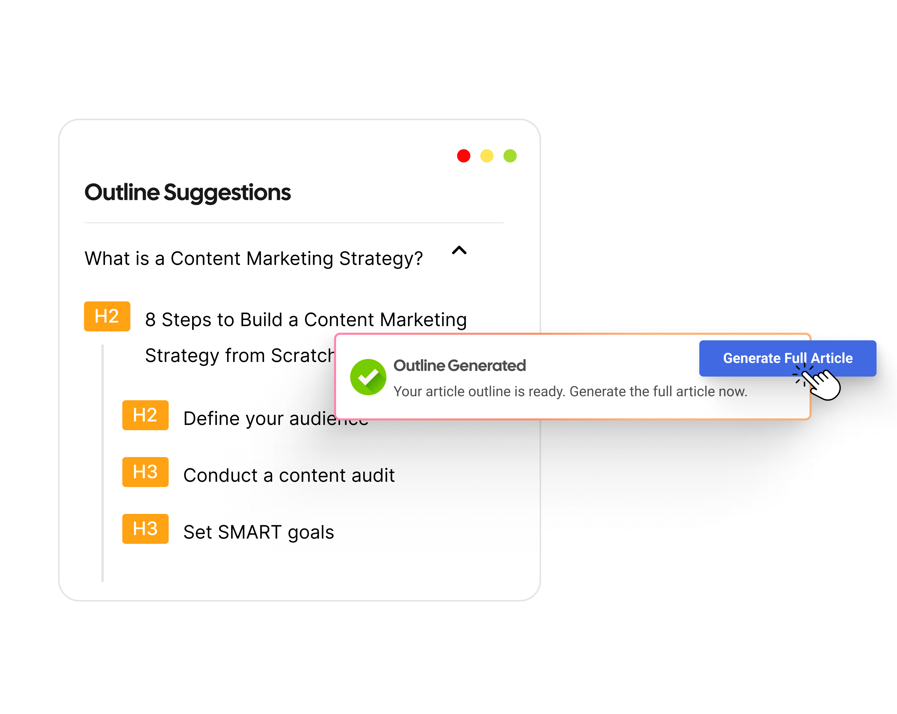 Topic and structure enhancer